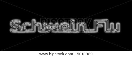 Schwein influenza Neon hvid sort