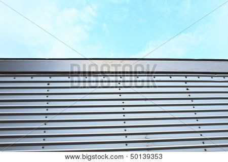 metal surface cargo container