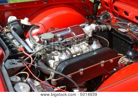 Tr4 Engine Bay