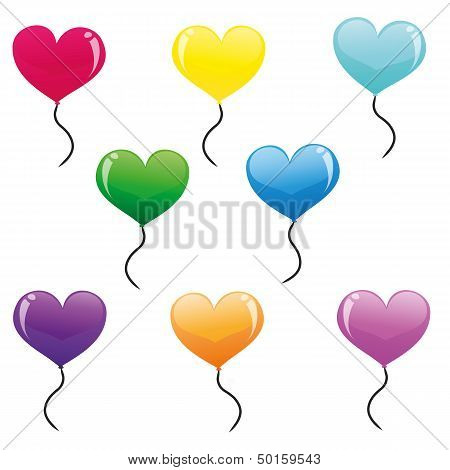 Heart balloons