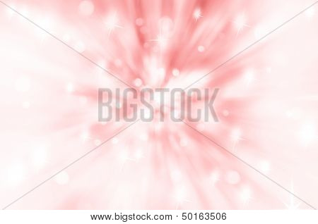 Twinkly Lights And Stars Christmas Background