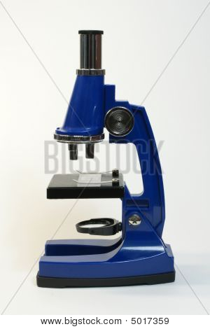 blau Mikroskop