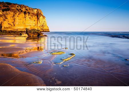 Porto De Mos Beach In Lagos, Algarve, Portugal