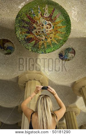 Lady taking a photo