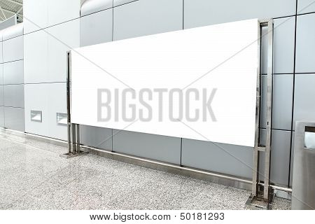 Placard With Copy Space In Airport