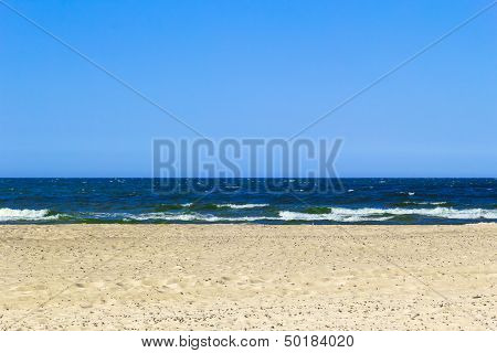 Beach Sea Water Waves Landscape