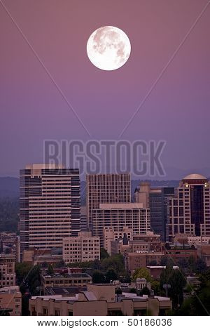 Moon Over Portland