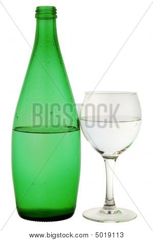 Bottiglia di vetro verde