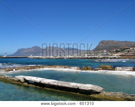 Una vista di Simonstown, Sudafrica