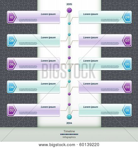 Modern time line design template. eps 10