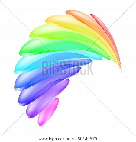 Abstract colorful shape