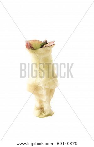 Isolated apple core