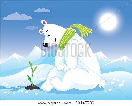 Spring. Greeting Card.