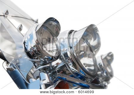 Světlometu motocyklu