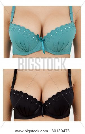 Breast in bra