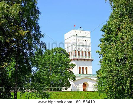 White Tower In Tsarskoye Selo (leningrad Region)