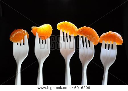 Segmenti di mandarini