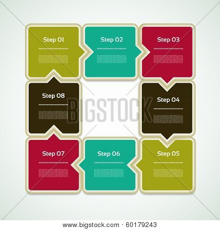 Vector Progress Background / Product choice or Version. eps 10