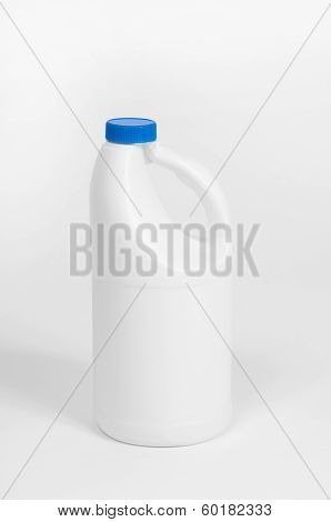 detergent bottles, white plastic bottle