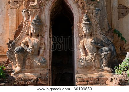Guardians In Ancient Burmese Buddhist Pagodas