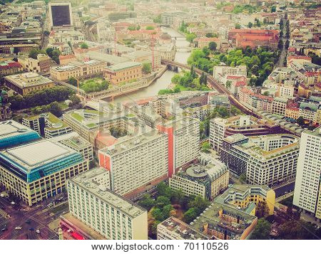 Retro Look Berlin Aerial View
