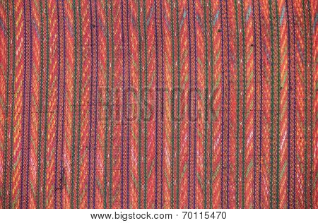 Closeup Pattern Of Thai Handmade Fabric
