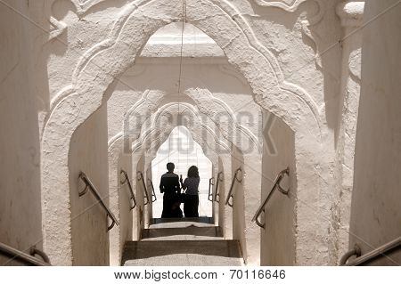 Entrance Gate To Hsinbyume Pagoda In Myanmar.