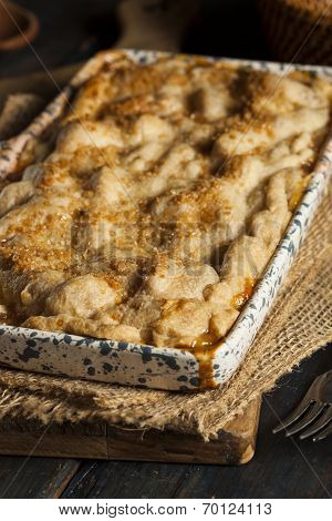 Homemade Flakey Peach Cobbler