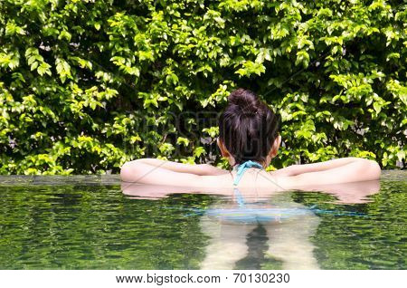 Back Of Asian Woman