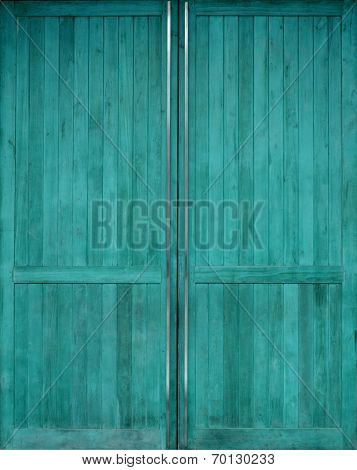 Blue Wooden Door