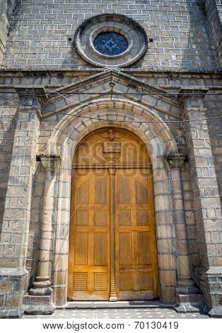 Side door entrance to the Cathedral of Guaranda
