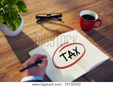 Businessman Writing the Word 