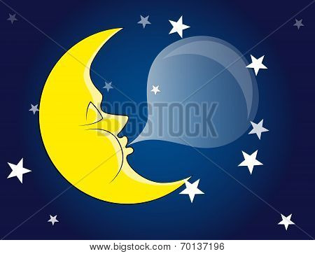 Rest Crescent Vector