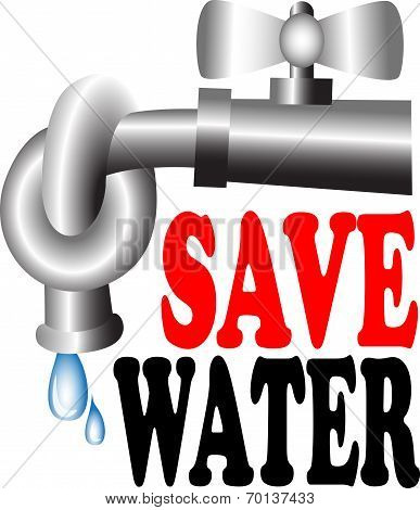Save Water Vector