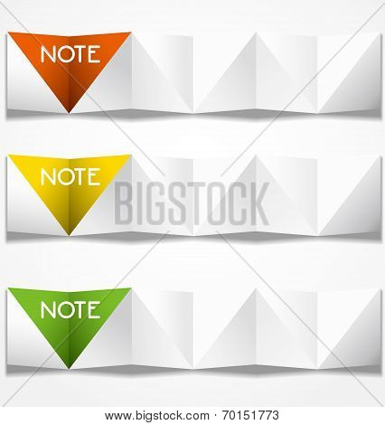 Zigzag Folded Paper Infographic Template