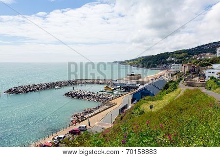 Ventnor Isle of Wight south coast of the island tourist town