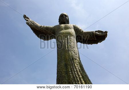 VEPRIC, CROATIA - JUNE 07: Statue of archangel Gabriel Shrine of Our Lady of Lourdes in Vepric, Croatia, on June 07, 2012.