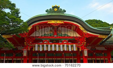 Pavilion of Inari's shrine in Kyoto.