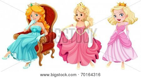 Illustration of princesses