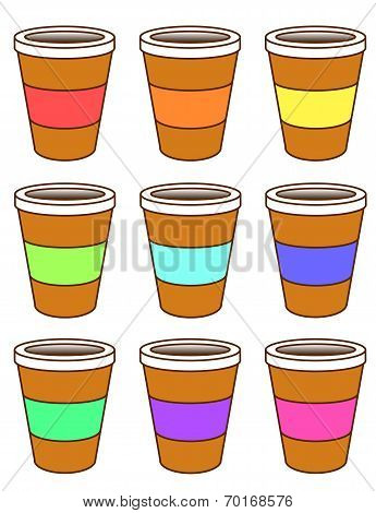 A set of coffee cups