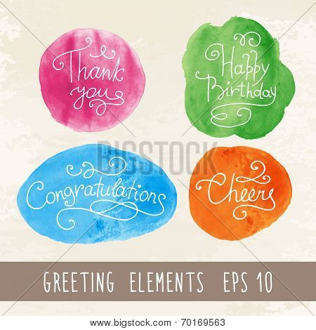 Watercolor Inscriptions