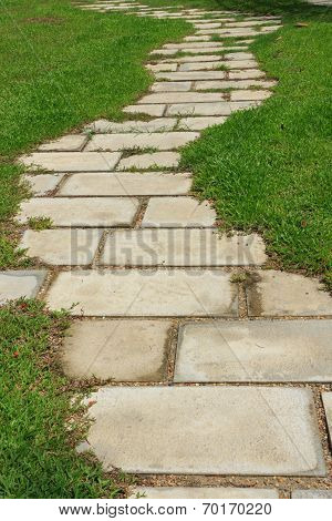 stone footpath way
