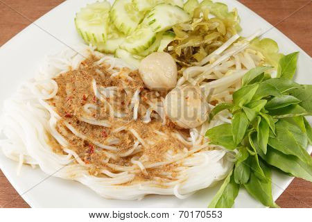 Khanom Chin Thailand Food