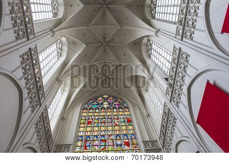 Interiors of Notre dame d'Anvers cathedral, Anvers, Belgium