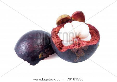 Mangosteen Fruit. Flesh Queen Of Fruits