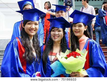 Student In Gown, University Graduate Ceremony