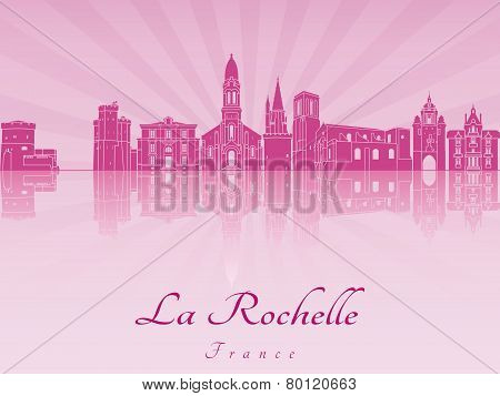 La Rochelle Skyline In Purple Radiant Orchid