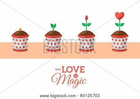 Valentine's Day Love Flower.