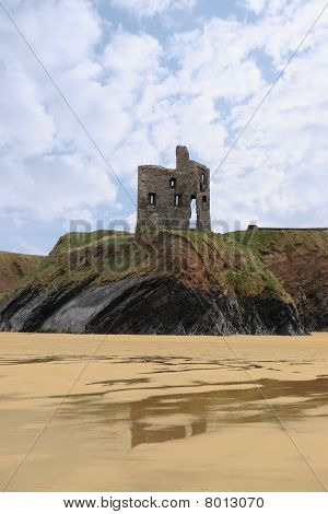 Ballybunion ผาทำลายปราสาทเก่า