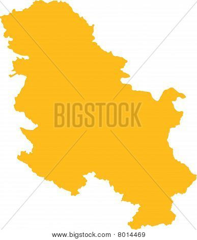 Mapa de Serbia